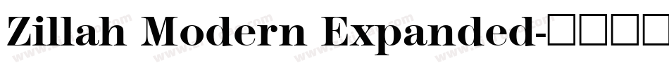 Zillah Modern Expanded字体转换